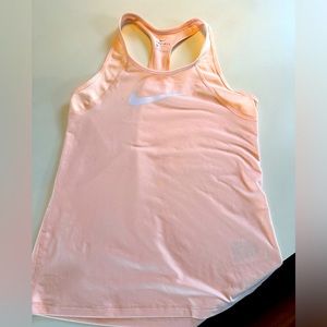 Nike Dri-fit race back tank peach/pink size small